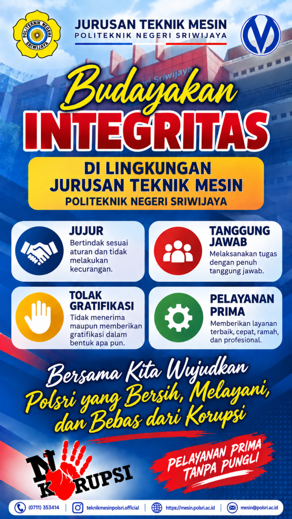 2. X-BANNER INTEGRITAS- Teknik Mesin Polsri 2026