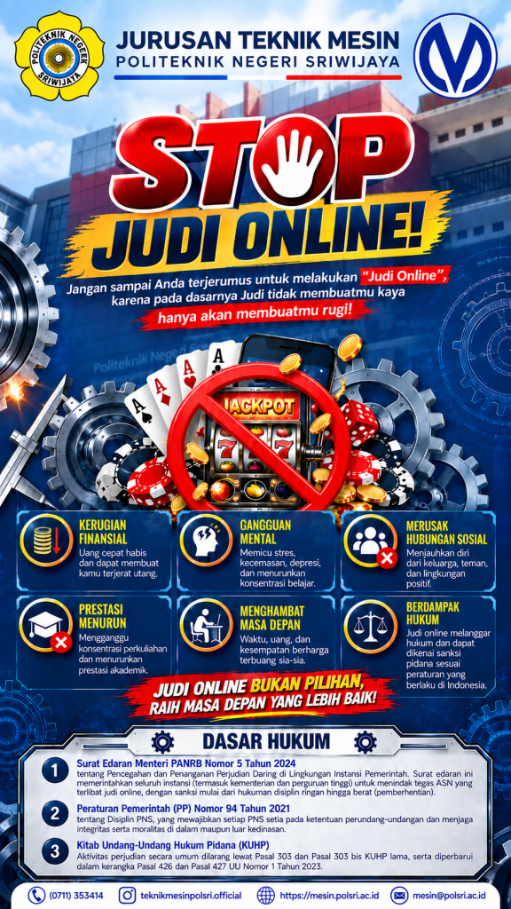 X-BANNER JUDOL - Teknik Mesin Polsri 2026